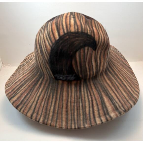 Tide Fashion Wide Brim Sun Hat Cat Face Summer Straw Beach Blue‎ Eyes Animal - Picture 3 of 8